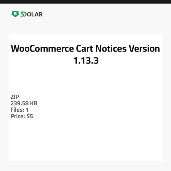 إشعارات عربة WooCommerce - الإصدار 1.13.3