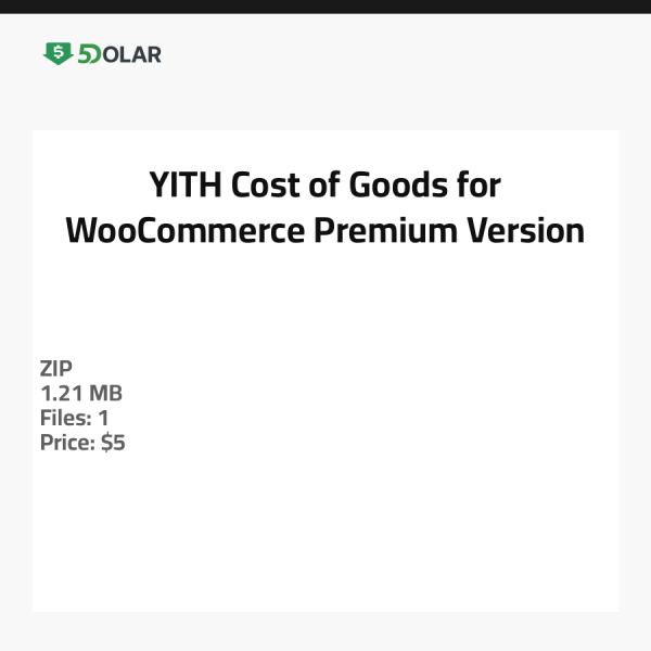 YITH تكلفة السلع لـ WooCommerce - النسخة المميزة