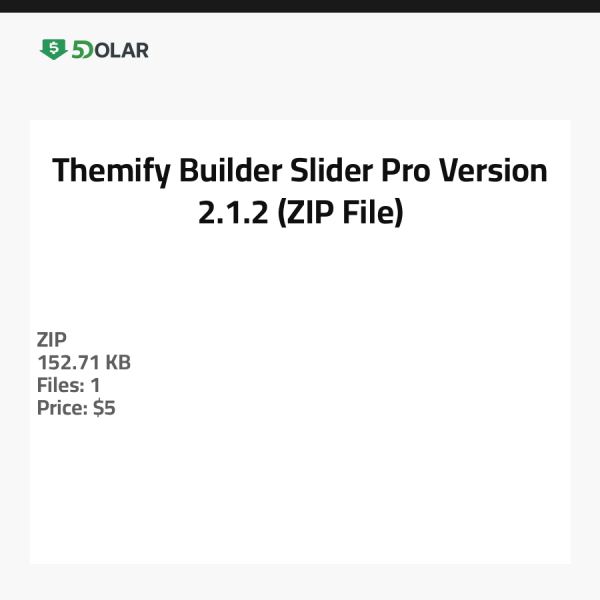 Themify Builder Slider Pro - Version 2.1.2 (ZIP-Datei)