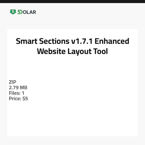 Smart Sections v1.7.1 - أداة تخطيط موقع ويب محسّنة