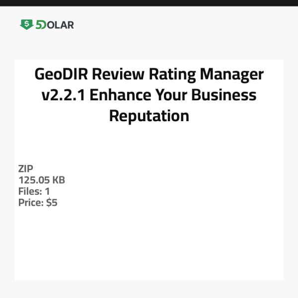 مدير تقييمات مراجعات GeoDIR v2.2.1 - عزز سمعة عملك