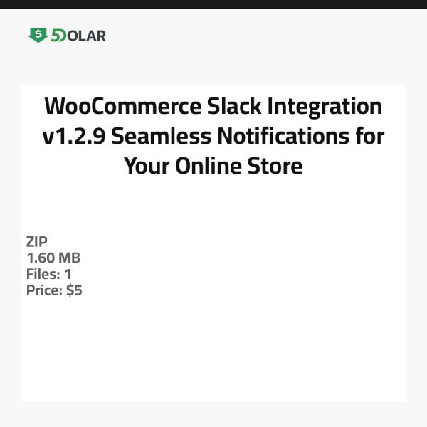 تكامل WooCommerce مع Slack v1.2.9 - إشعارات سلسة لمتجرك الإلكتروني