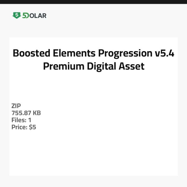 Boosted Elements Progression v5.4 - Premium Digital Asset