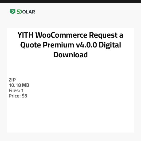 YITH WooCommerce طلب عرض سعر بريميوم v4.0.0 - تحميل رقمي