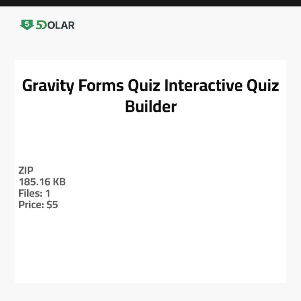 Gravity Forms Quiz - Interaktiver Quiz-Builder