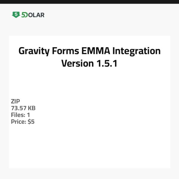 Gravity Forms EMMA Integration - Version 1.5.1