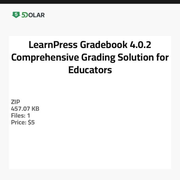 LearnPress Notenbuch 4.0.2 - Umfassende Bewertungs-Lösung für Pädagogen