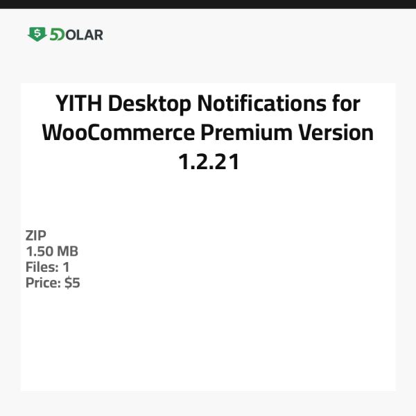 YITH Desktop Notifications für WooCommerce - Premium Version 1.2.21