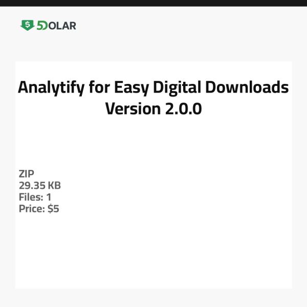 Analytify für Easy Digital Downloads - Version 2.0.0