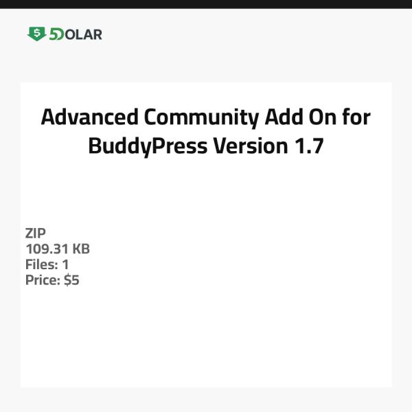 الإضافة المتقدمة للمجتمع لBuddyPress - الإصدار 1.7
