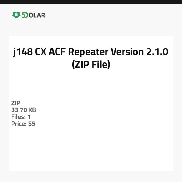 j148 CX ACF Repeater - Version 2.1.0 (ZIP-Datei)