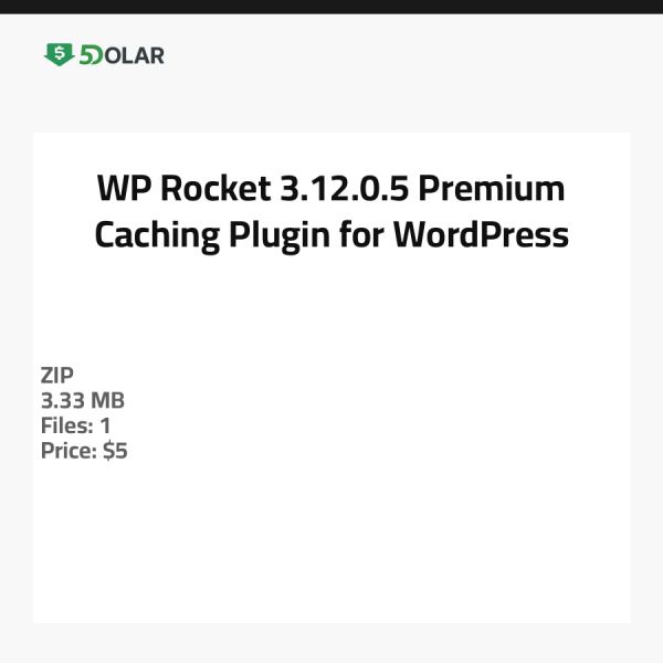 WP Rocket 3.12.0.5 - Premium Caching-Plugin für WordPress