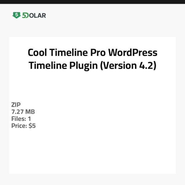Cool Timeline Pro - WordPress Timeline Plugin (Version 4.2)