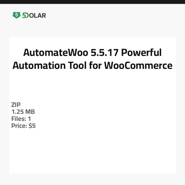 AutomateWoo 5.5.17 - أداة الأتمتة القوية لـ WooCommerce