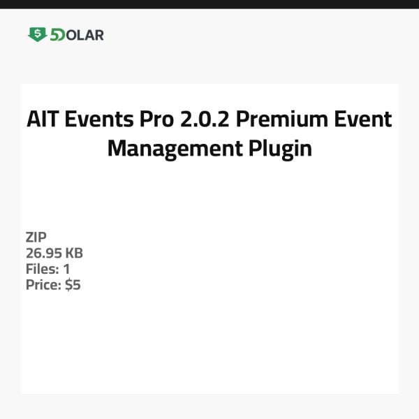 AIT Events Pro 2.0.2 - ملحق إدارة الأحداث المتميز