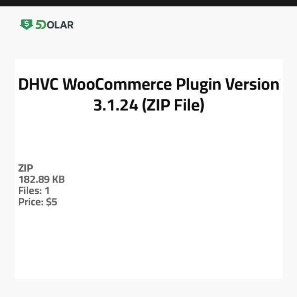 ملحق DHVC WooCommerce - الإصدار 3.1.24 (ملف ZIP)