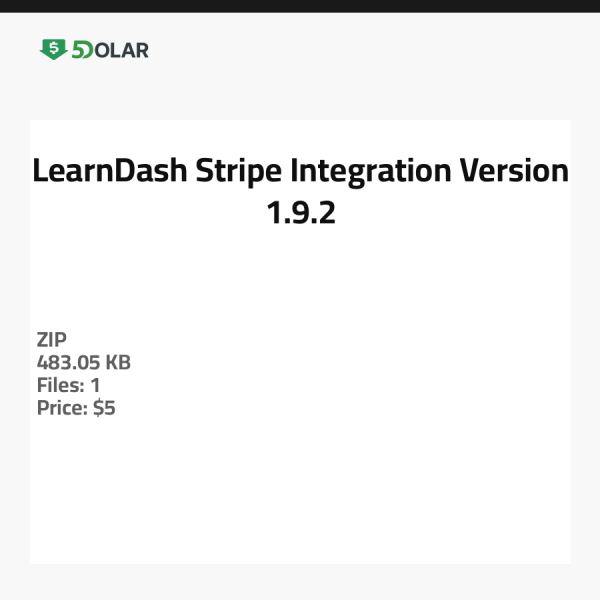 LearnDash Stripe Integration - Version 1.9.2