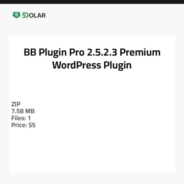 BB Plugin Pro 2.5.2.3 - ملحق ووردبريس متميز