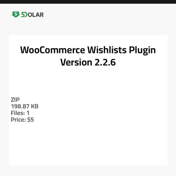 WooCommerce Wunschlisten-Plugin - Version 2.2.6