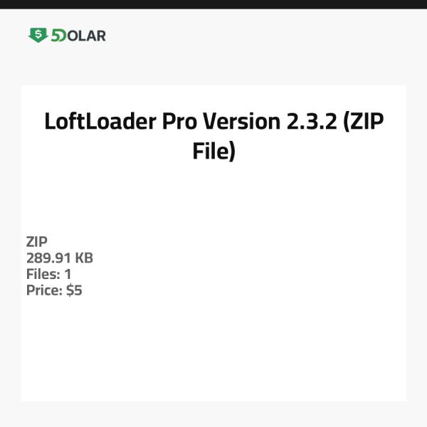 LoftLoader Pro - Version 2.3.2 (ZIP-Datei)