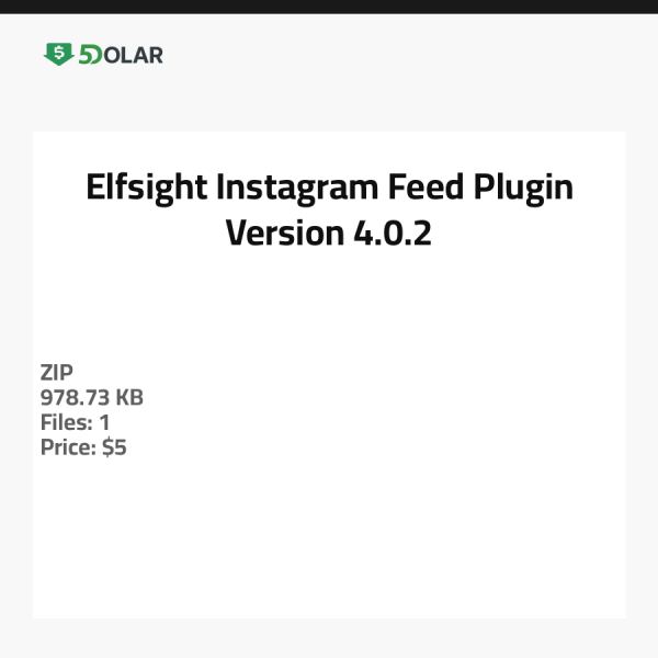 Elfsight Instagram Feed Plugin - Version 4.0.2