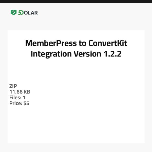 MemberPress zu ConvertKit Integration - Version 1.2.2