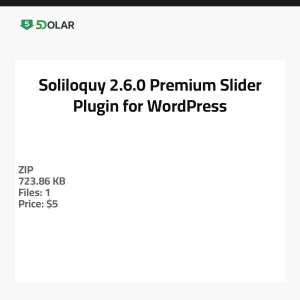 Soliloquy 2.6.0 - مكون إضافي متميز للشرائح لـ WordPress