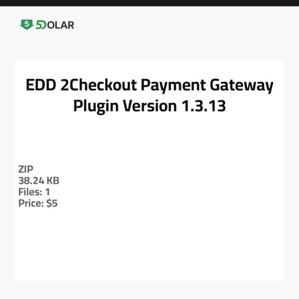 EDD 2Checkout Zahlungs-Gateway-Plugin - Version 1.3.13
