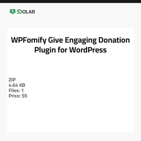 WPFomify Give - Ansprechendes Spenden-Plugin für WordPress