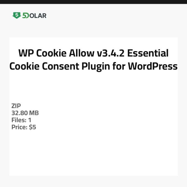 WP Cookie Allow v3.4.2 - ملحق أساسي لموافقة ملفات تعريف الارتباط لـ WordPress