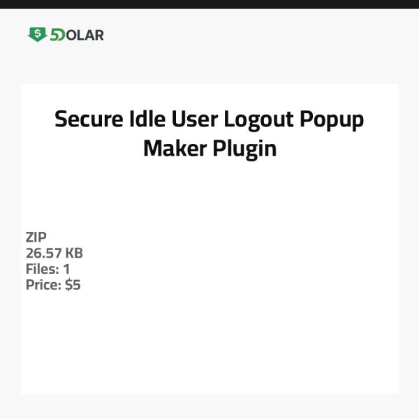 Sichere Abmeldung inaktiver Benutzer - Popup Maker Plugin