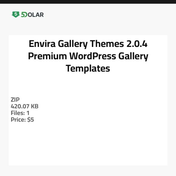 Envira Gallery Themes 2.0.4 - Premium WordPress Galerie-Vorlagen