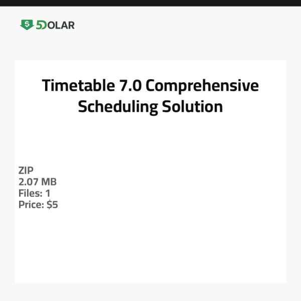 جدول المواعيد 7.0 - حل شامل للتخطيط