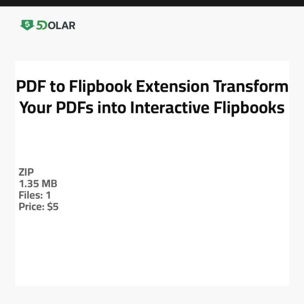 PDF zu Flipbook Erweiterung - Verwandeln Sie Ihre PDFs in interaktive Flipbooks