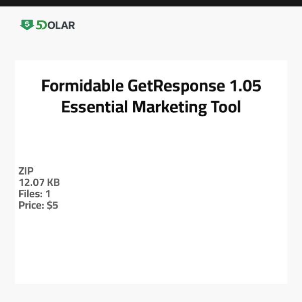 Formidable GetResponse 1.05 - Essentielles Marketing-Tool