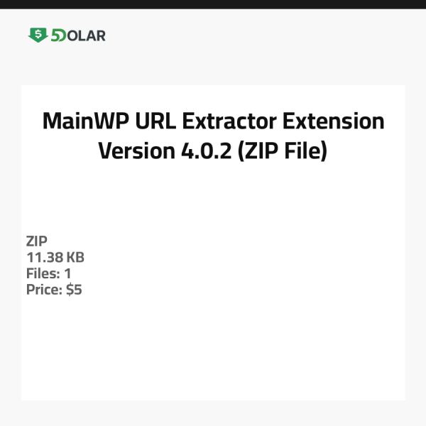 MainWP URL Extractor Extension - Version 4.0.2 (ZIP-Datei)