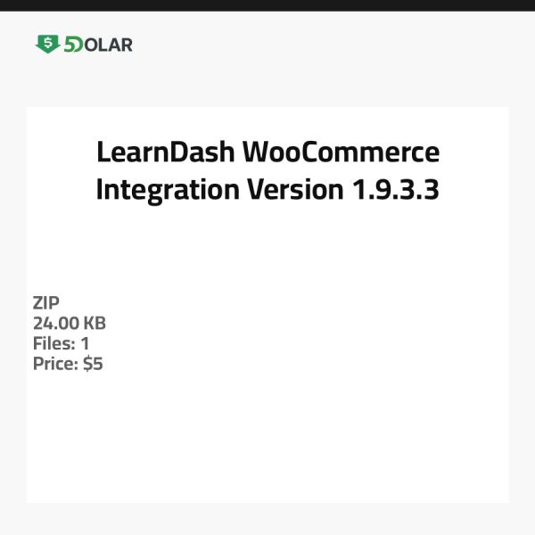LearnDash WooCommerce Integration - Version 1.9.3.3