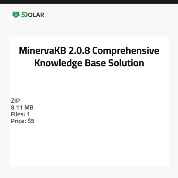 MinervaKB 2.0.8 - Umfassende Wissensdatenbanklösung