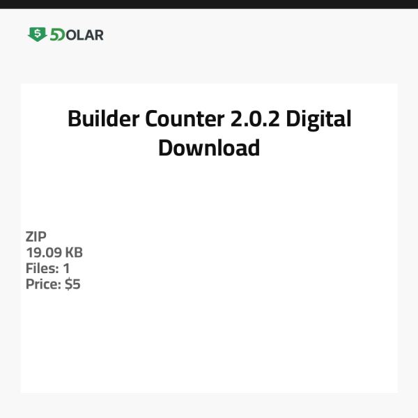 Builder Counter 2.0.2 - Digitaler Download
