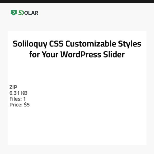 Soliloquy CSS - Anpassbare Stile für Ihren WordPress-Slider