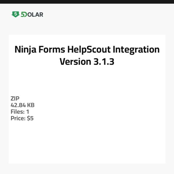 Ninja Forms HelpScout Integration - Version 3.1.3