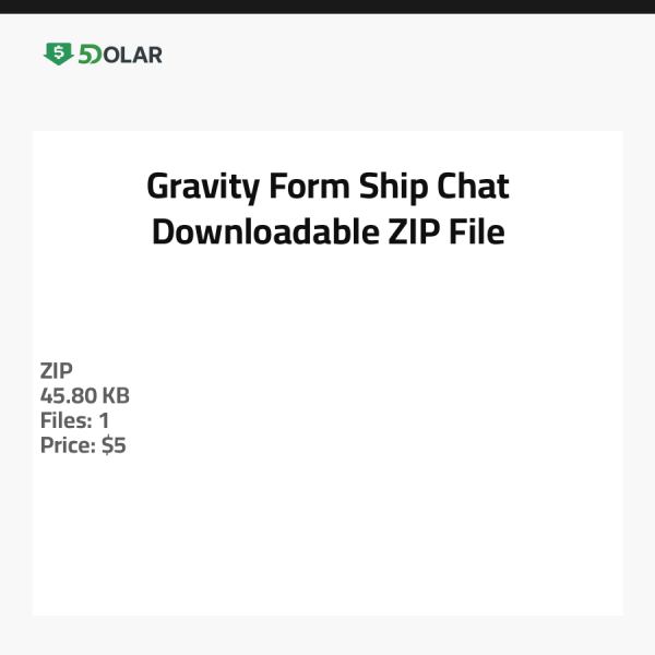 Gravity Form Ship Chat - Herunterladbare ZIP-Datei
