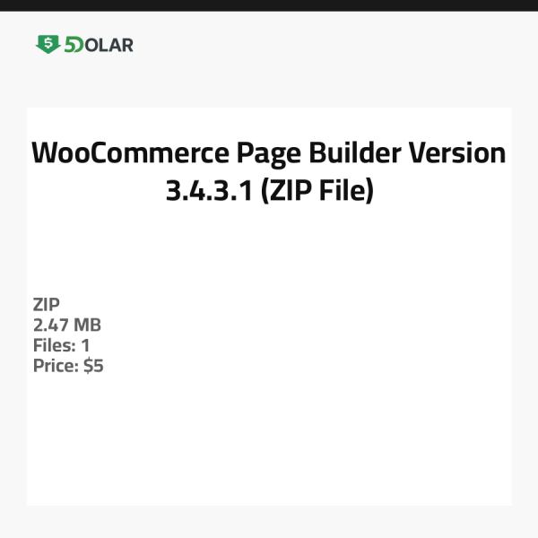 WooCommerce Page Builder - Version 3.4.3.1 (ZIP-Datei)
