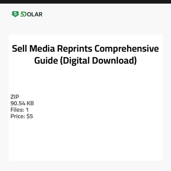Verkauf von Medienreproduktionen - Umfassender Leitfaden (Digitaler Download)