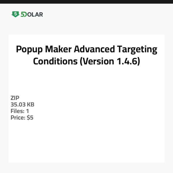 Popup Maker - Erweiterte Zielbedingungen (Version 1.4.6)