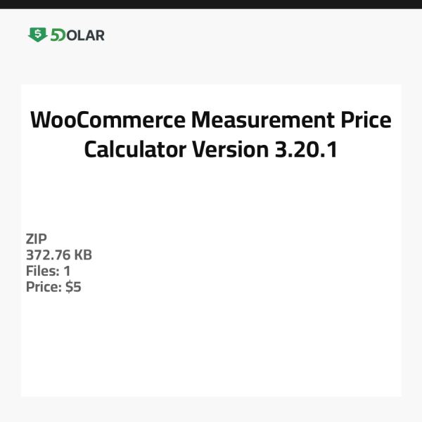 WooCommerce Maßpreisrechner - Version 3.20.1