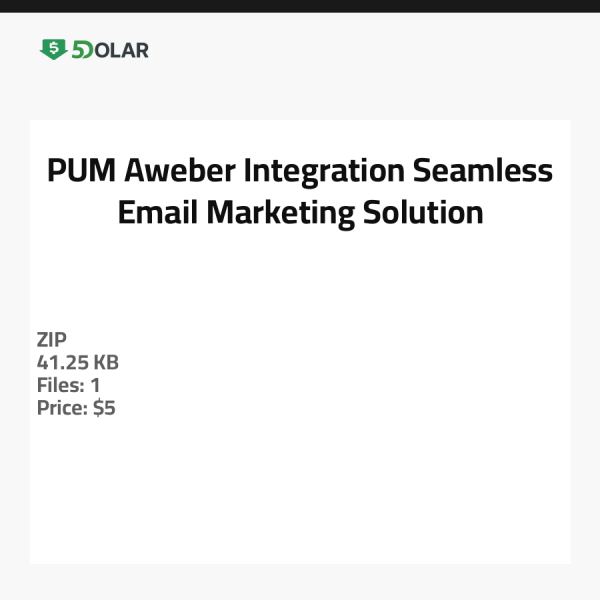 PUM Aweber Integration - Nahtlose E-Mail-Marketing-Lösung