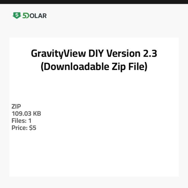 GravityView DIY - Version 2.3 (Downloadbare Zip-Datei)