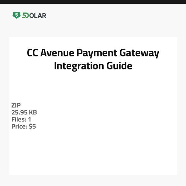 CC Avenue Zahlungs-Gateway Integrationsanleitung