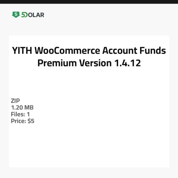 YITH WooCommerce Account Funds Premium - الإصدار 1.4.12